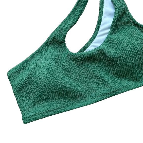 NEW PINK Victoria's Secret One Shoulder Swim Top Size Medium - Picture 5 of 12